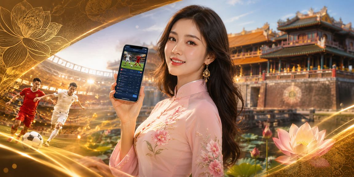 Người dùng tại Huế theo dõi sự kiện thể thao và đặt kèo trực tuyến trên điện thoại